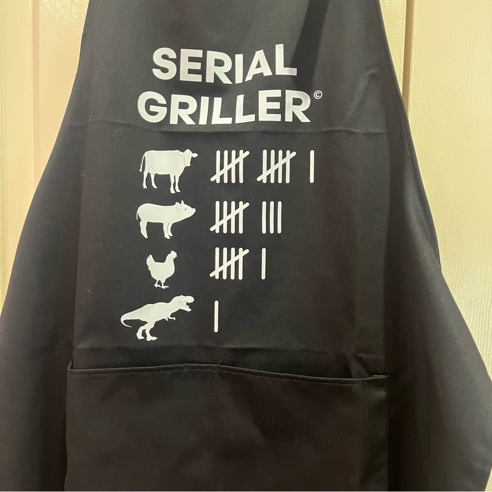 BBQ Serial Griller Cookout Funny Apron OS pockets father’s day - Picture 2 of 4